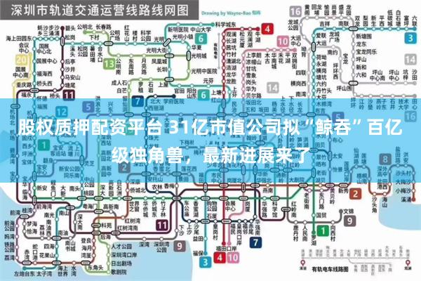 股权质押配资平台 31亿市值公司拟“鲸吞”百亿级独角兽，最新进展来了