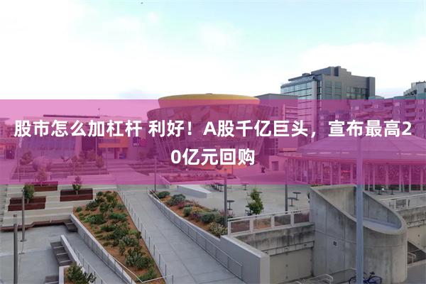 股市怎么加杠杆 利好！A股千亿巨头，宣布最高20亿元回购