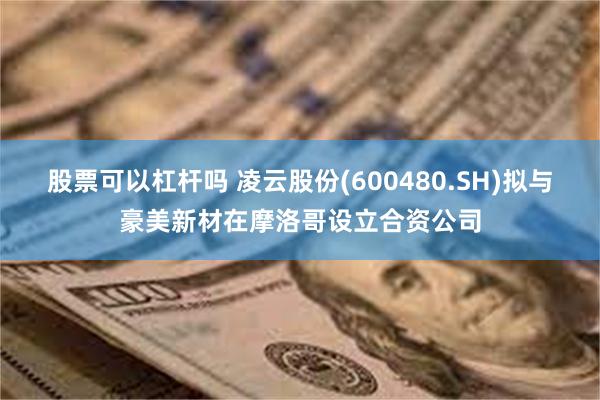 股票可以杠杆吗 凌云股份(600480.SH)拟与豪美新材在摩洛哥设立合资公司