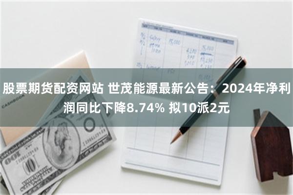 股票期货配资网站 世茂能源最新公告：2024年净利润同比下降