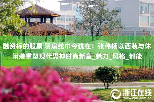 融资标的股票 羽扇纶巾今犹在！张伟扬以西装与休闲装重塑现代男