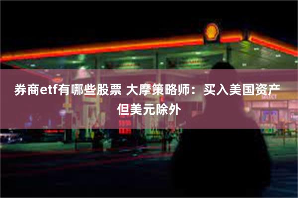 券商etf有哪些股票 大摩策略师：买入美国资产 但美元除外