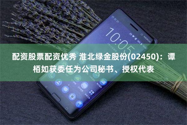 配资股票配资优秀 淮北绿金股份(02450)：谭栢如获委任为