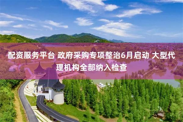 配资服务平台 政府采购专项整治6月启动 大型代理机构全部纳入